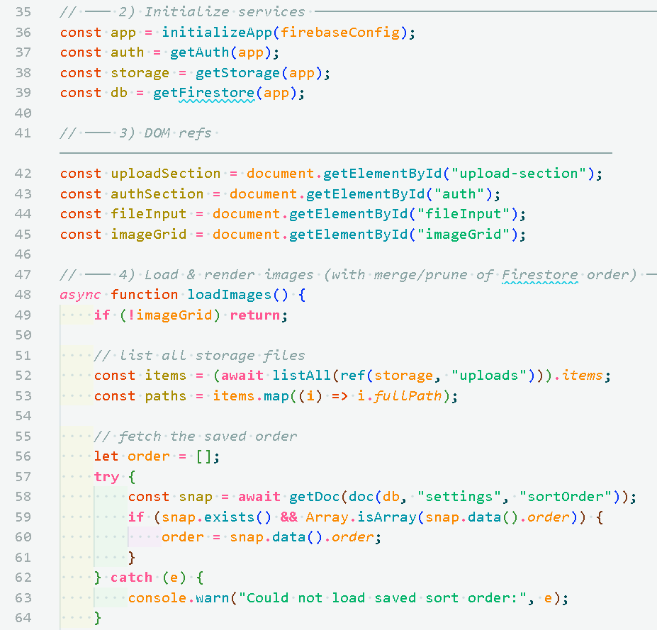 image of javascript code