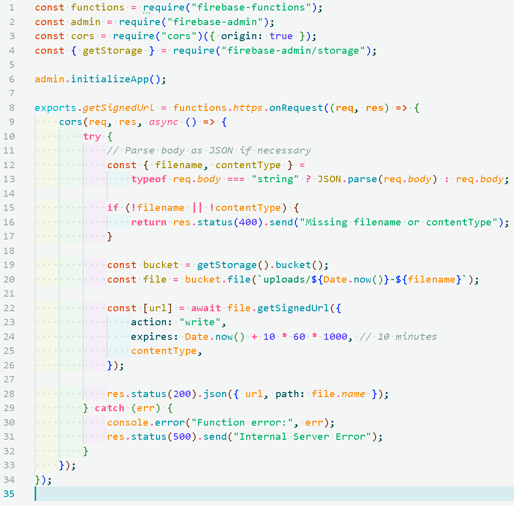 image of javascript code