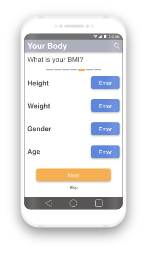 image of workout screen on iphone