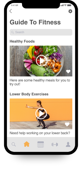 image of workout screen on iphone