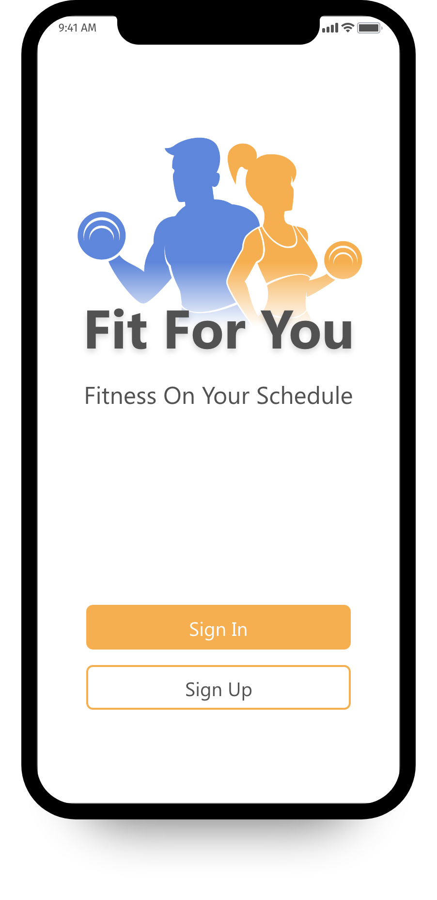 image of workout screen on iphone