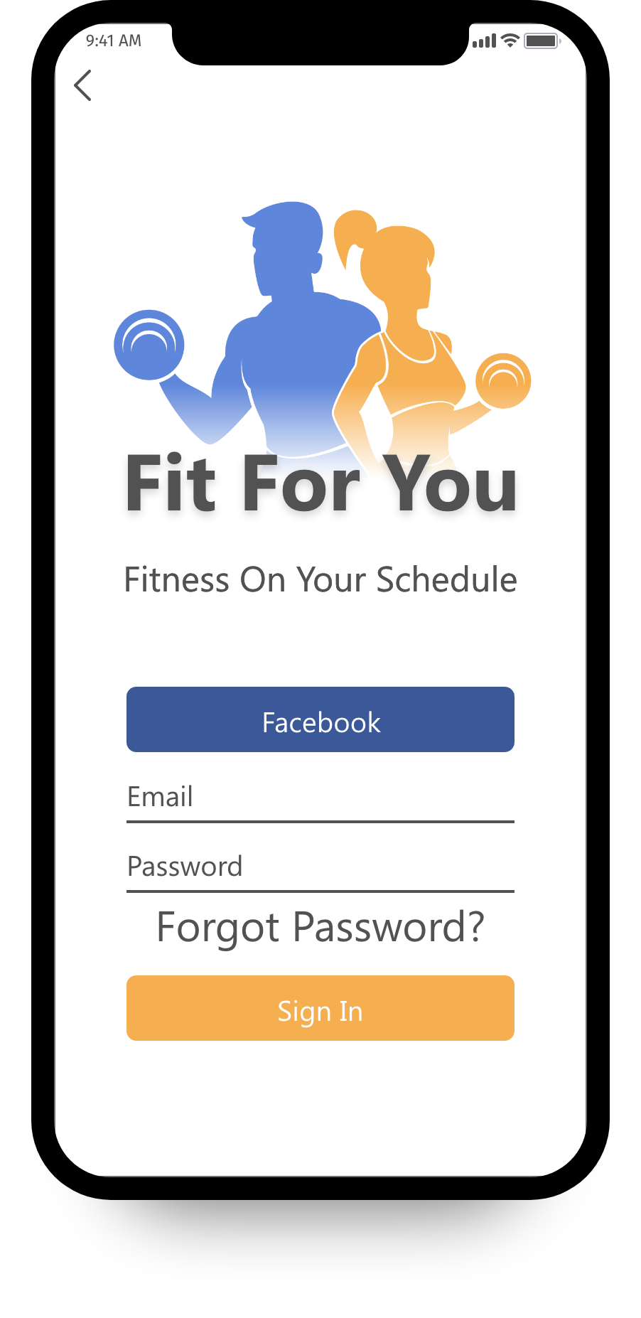 image of workout screen on iphone