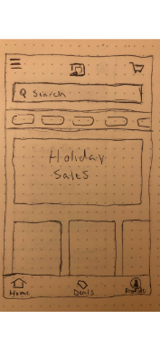 concept drawing of Games N Things screen