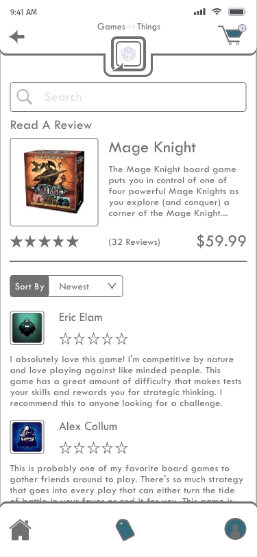 image of mid fidelity games n things screen