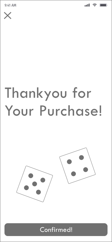 image of black and white Games N Things screen on iphone