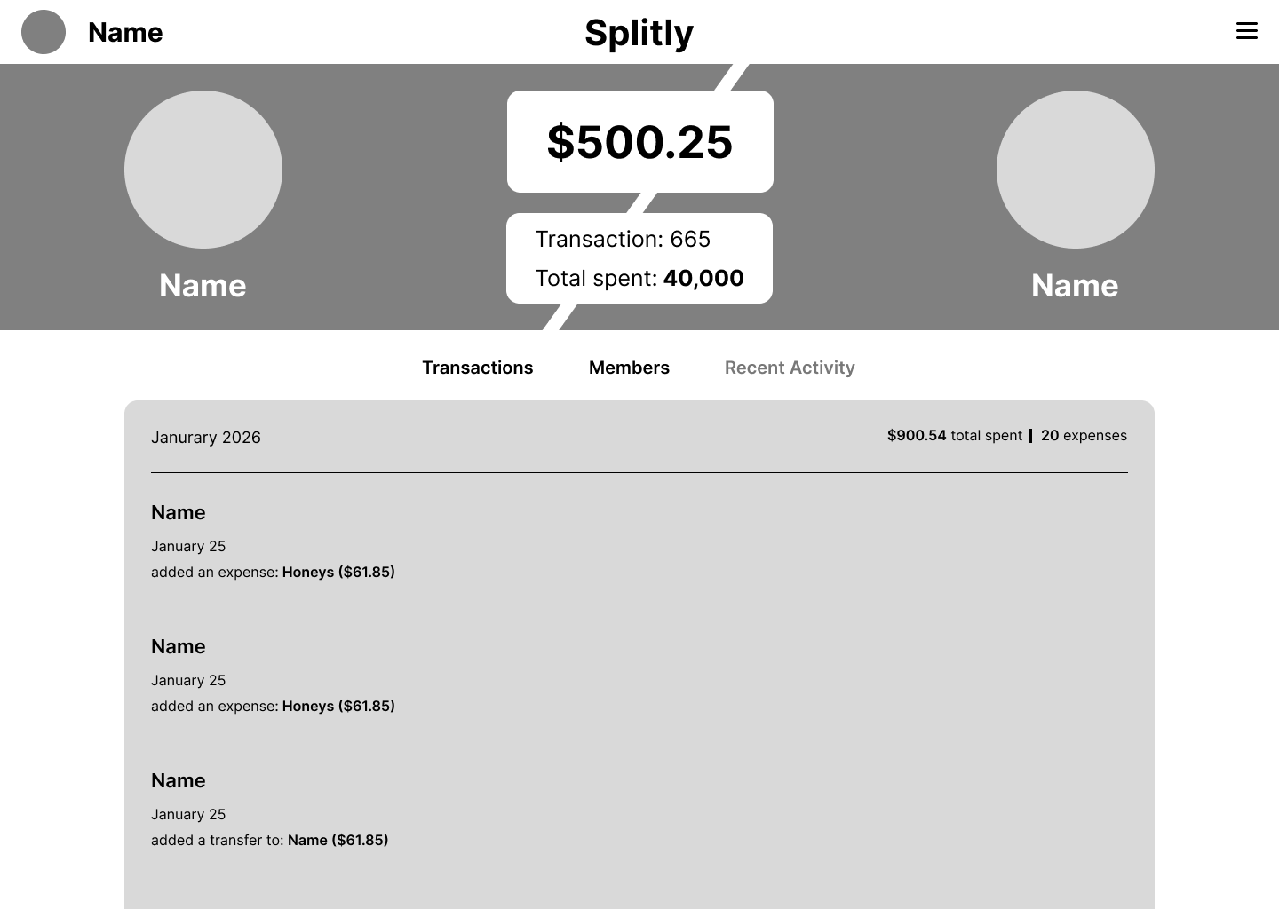 image of low fidelity honey split screen