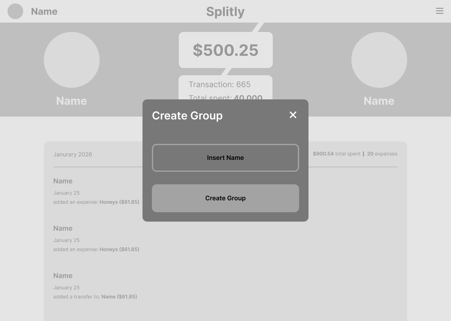 image of low fidelity honey split screen
