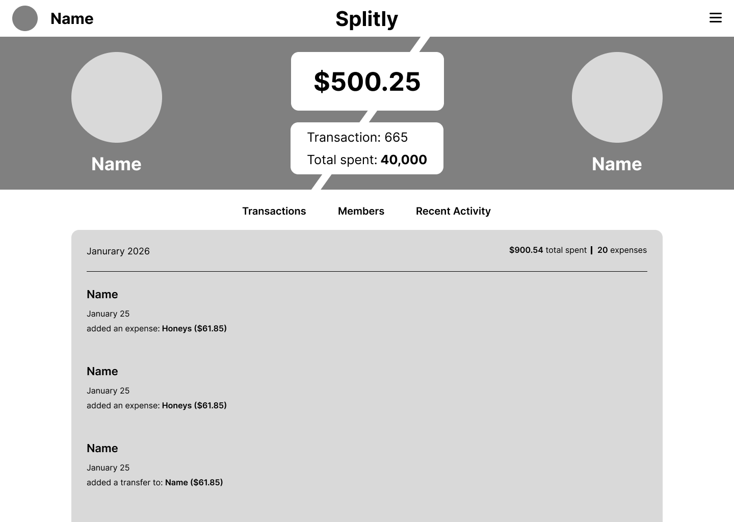 image of low fidelity honey split screen