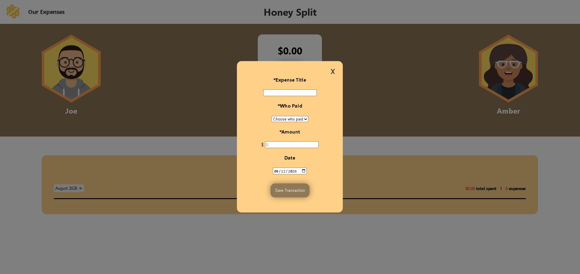image of high fidelity honey split screen
