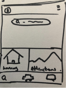 concept drawing of Travel XP screen