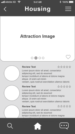 image of black and white Travel Xp screen on iphone