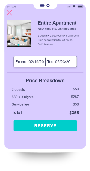 image of Travel XP screen that has correction