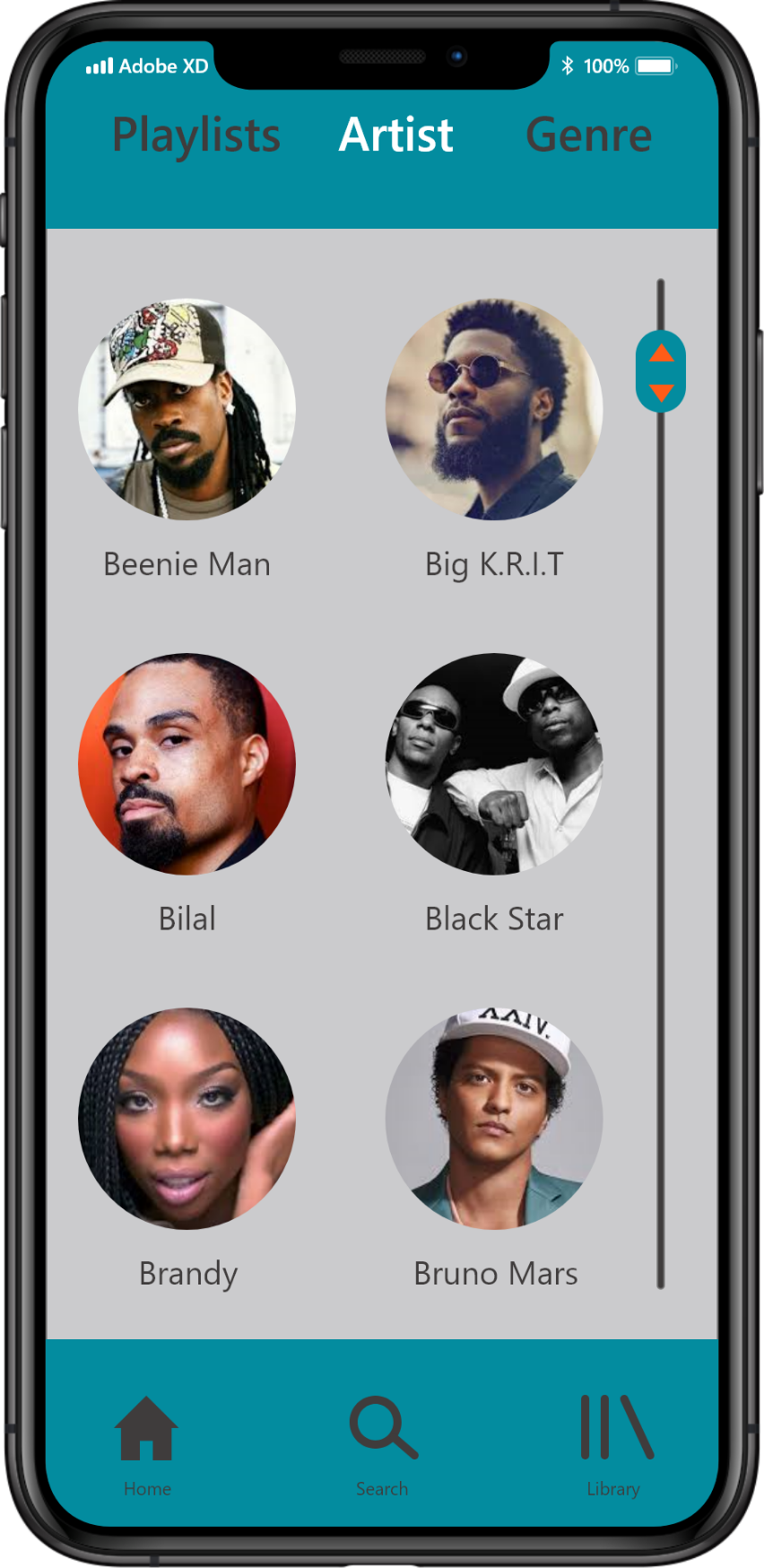 image of Your Tune music screen on iphone