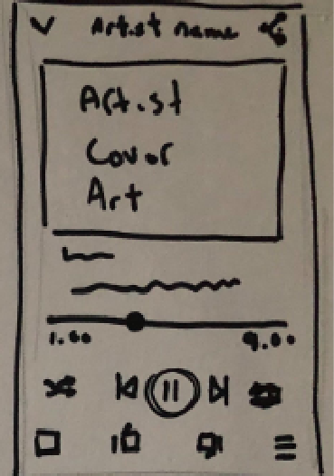 concept drawing of Your Tunes screen