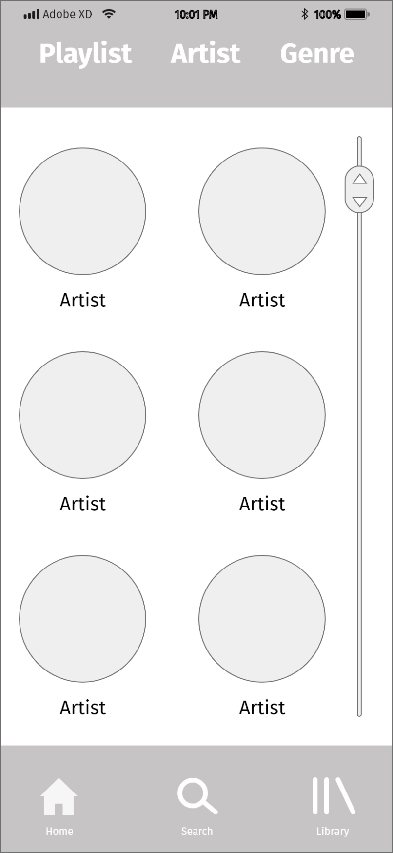 image of mid fidelity Your Tunes screen