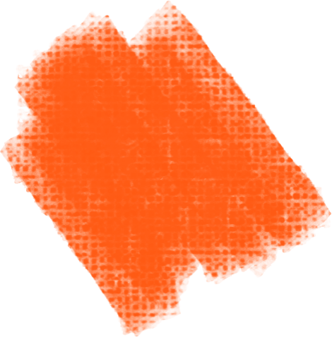 paint brush image of the color orange